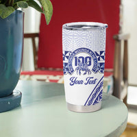 Personalised Queen Salote College Tumbler Cup Kolisi Fefine 100th Anniversary Kupesi White LT14 - Polynesian Pride