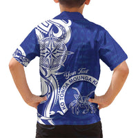 Personalised Queen Salote College Family Matching Short Sleeve Bodycon Dress and Hawaiian Shirt QSC Est 1926 Ngatu Pattern LT14 - Polynesian Pride