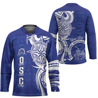 Personalised Queen Salote College Hockey Jersey QSC Est 1926 Ngatu Pattern - Polynesian Pride