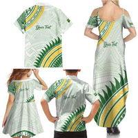 Personalised Samoa Ua Potopoto Family Matching Summer Maxi Dress and Hawaiian Shirt SUP Est 2025 Samoan Pattern LT14 - Polynesian Pride