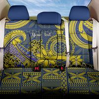 Personalised Niue Peniamina Gospel Day Back Car Seat Cover Unique Niean Hiapo LT14 One Size Blue - Polynesian Pride