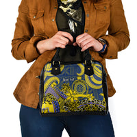 Personalised Niue Peniamina Gospel Day Shoulder Handbag Unique Niean Hiapo LT14 - Polynesian Pride