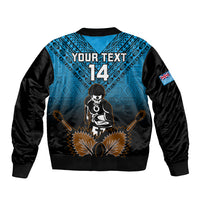 Custom Fiji Tapa Rugby Bomber Jacket Pacific 2023 Go Fijian Bati LT14 - Polynesian Pride