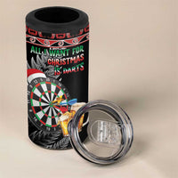 All I Want For Christmas Is Darts New Zealand 4 in 1 Can Cooler Tumbler LT14 - Polynesian Pride