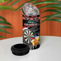 All I Want For Christmas Is Darts New Zealand 4 in 1 Can Cooler Tumbler LT14 - Polynesian Pride