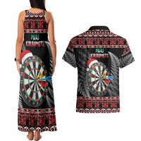 All I Want For Christmas Is Darts New Zealand Couples Matching Tank Maxi Dress and Hawaiian Shirt LT14 - Polynesian Pride