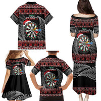 All I Want For Christmas Is Darts New Zealand Family Matching Puletasi and Hawaiian Shirt LT14 - Polynesian Pride