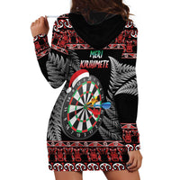 All I Want For Christmas Is Darts New Zealand Hoodie Dress LT14 - Polynesian Pride