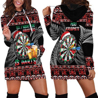 All I Want For Christmas Is Darts New Zealand Hoodie Dress LT14 - Polynesian Pride