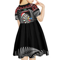 All I Want For Christmas Is Darts New Zealand Kid Short Sleeve Dress LT14 - Polynesian Pride