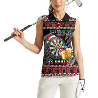 All I Want For Christmas Is Darts New Zealand Women Sleeveless Polo Shirt LT14 - Polynesian Pride