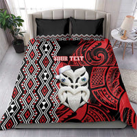 Personalised New Zealand Christmas Bedding Set Meri Kirihimete Maori Wheku - Taniko Art