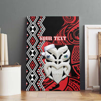 Personalised New Zealand Christmas Canvas Wall Art Meri Kirihimete Maori Wheku - Taniko Art LT14 - Polynesian Pride