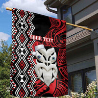 Personalised New Zealand Christmas Garden Flag Meri Kirihimete Maori Wheku - Taniko Art LT14 - Polynesian Pride