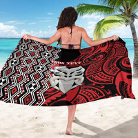 Personalised New Zealand Christmas Sarong Meri Kirihimete Maori Wheku - Taniko Art LT14 - Polynesian Pride