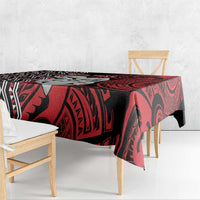 Personalised New Zealand Christmas Tablecloth Meri Kirihimete Maori Wheku - Taniko Art LT14 - Polynesian Pride