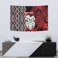 Personalised New Zealand Christmas Tapestry Meri Kirihimete Maori Wheku - Taniko Art LT14 - Polynesian Pride