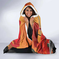 New Zealand and Australia ANZAC Day Hooded Blanket Sliver Fern Kakapo With Golden Wattle Kangaroo LT14 - Polynesian Pride