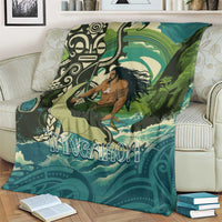Aotearoa Tangaroa Atua Blanket New Zealand God Of The Ocean LT14 - Polynesian Pride