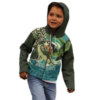 Aotearoa Tangaroa Atua Kid Hoodie New Zealand God Of The Ocean LT14 - Polynesian Pride