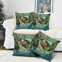 Aotearoa Tangaroa Atua Pillow Cover New Zealand God Of The Ocean LT14 - Polynesian Pride