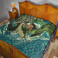 Aotearoa Tangaroa Atua Quilt New Zealand God Of The Ocean LT14 - Polynesian Pride