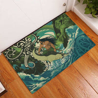 Aotearoa Tangaroa Atua Rubber Doormat New Zealand God Of The Ocean LT14 - Polynesian Pride