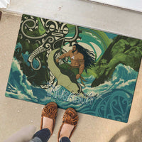 Aotearoa Tangaroa Atua Rubber Doormat New Zealand God Of The Ocean LT14 - Polynesian Pride