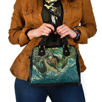 Aotearoa Tangaroa Atua Shoulder Handbag New Zealand God Of The Ocean LT14 - Polynesian Pride