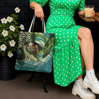 Aotearoa Tangaroa Atua Tote Bag New Zealand God Of The Ocean LT14 - Polynesian Pride