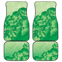 Aloha Hawaii Molokai Island Car Mats Hibiscus Tribal Honu Hawaiian Tattoo Green LT14 - Polynesian Pride