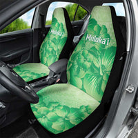 Aloha Hawaii Molokai Island Car Seat Cover Hibiscus Tribal Honu Hawaiian Tattoo Green LT14 - Polynesian Pride