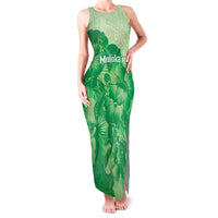 Aloha Hawaii Molokai Island Family Matching Tank Maxi Dress and Hawaiian Shirt Hibiscus Tribal Honu Hawaiian Tattoo Green LT14 Mom's Dress Green - Polynesian Pride