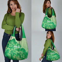 Aloha Hawaii Molokai Island Grocery Bag Hibiscus Tribal Honu Hawaiian Tattoo Green LT14 - Polynesian Pride