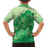 Aloha Hawaii Molokai Island Hawaiian Shirt Hibiscus Tribal Honu Hawaiian Tattoo Green LT14 - Polynesian Pride