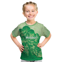 Aloha Hawaii Molokai Island Kid T Shirt Hibiscus Tribal Honu Hawaiian Tattoo Green LT14 Green - Polynesian Pride