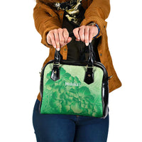 Aloha Hawaii Molokai Island Shoulder Handbag Hibiscus Tribal Honu Hawaiian Tattoo Green LT14 One Size Green - Polynesian Pride