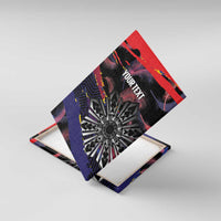Philippines Sun Tattoo Canvas Wall Art Feathers Filipinas Grunge Style Black