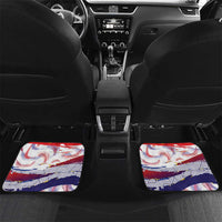 Philippines Sun Tattoo Car Mats Feathers Filipinas Grunge Style White