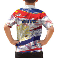 Philippines Sun Tattoo Hawaiian Shirt Feathers Filipinas Grunge Style White