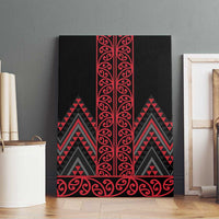 Red Aotearoa Mangopare Kowhaiwhai and Niho Taniwha Canvas Wall Art Maori New Zealand LT14 - Polynesian Pride