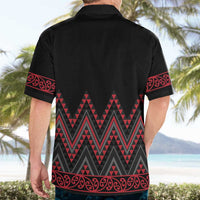 Red Aotearoa Mangopare Kowhaiwhai and Niho Taniwha Hawaiian Shirt Maori New Zealand LT14 - Polynesian Pride