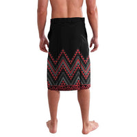 Red Aotearoa Mangopare Kowhaiwhai and Niho Taniwha Lavalava Maori New Zealand LT14 - Polynesian Pride