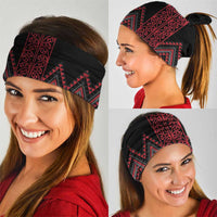 Red Aotearoa Mangopare Kowhaiwhai Niho Taniwha Neck Gaiter Maori New Zealand LT14 - Polynesian Pride
