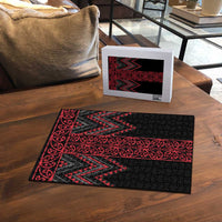 Red Aotearoa Mangopare Kowhaiwhai Niho Taniwha Puzzle Maori New Zealand LT14 - Polynesian Pride