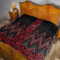 Red Aotearoa Mangopare Kowhaiwhai and Niho Taniwha Quilt Maori New Zealand LT14 - Polynesian Pride