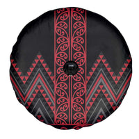 Red Aotearoa Mangopare Kowhaiwhai and Niho Taniwha Spare Tire Cover Maori New Zealand LT14 - Polynesian Pride