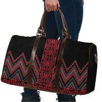 Red Aotearoa Mangopare Kowhaiwhai Niho Taniwha Travel Bag Maori New Zealand LT14 - Polynesian Pride