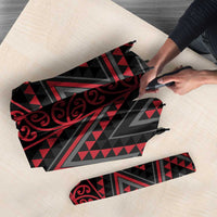 Red Aotearoa Mangopare Kowhaiwhai Niho Taniwha Umbrella Maori New Zealand LT14 - Polynesian Pride
