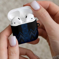 Blue Aotearoa Mangopare Kowhaiwhai Niho Taniwha AirPods Case Maori New Zealand LT14 - Polynesian Pride